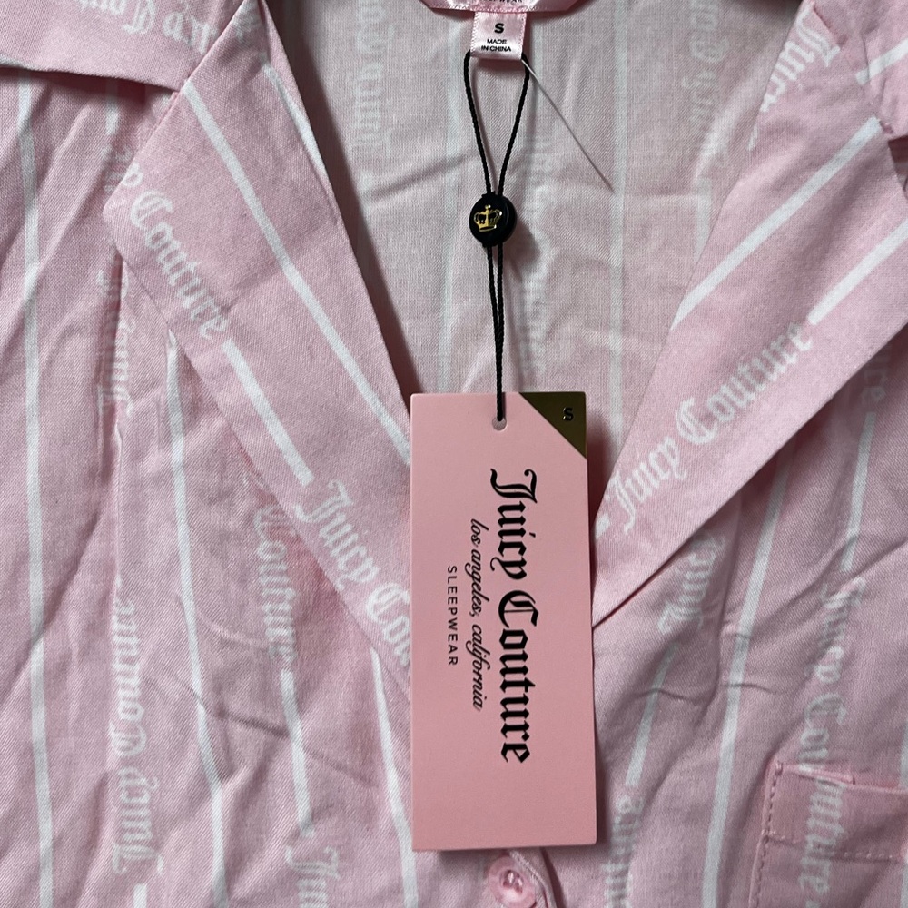 Juicy Couture Pink Coquette Girlhoodcore Shorty Pjs Pajama Set Women’s S NWT - Picture 3 of 7